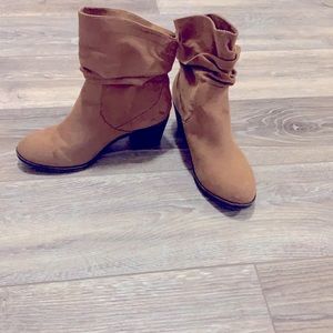 Brown ankle boots never worn